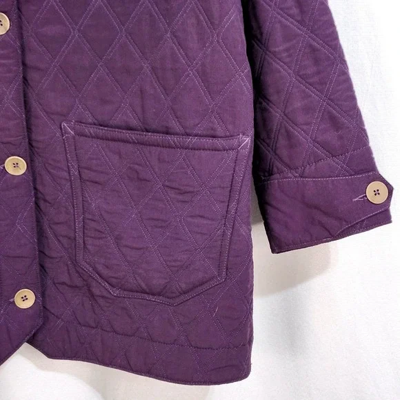 Vintage 1991 Patagonia Quilted Chore Barn Jacket Womens 10 Purple USA Made RARE - Picture 5 of 9